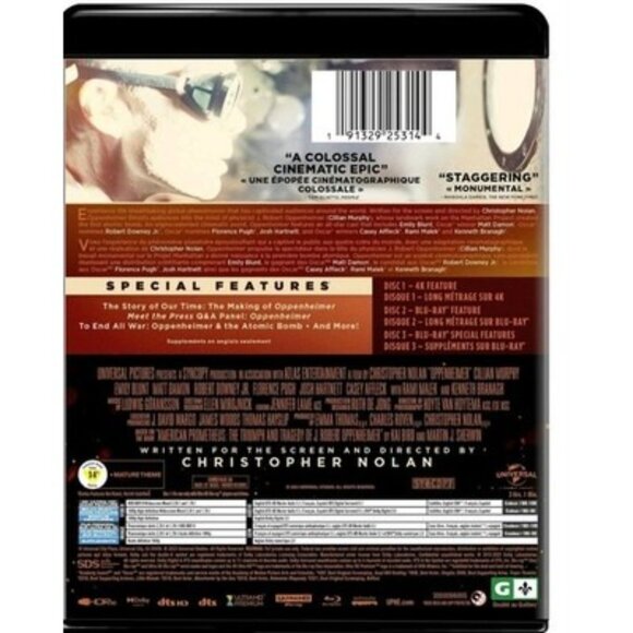 Oppenheimer 4K UHD Blu-ray  NEW - Picture 3 of 3